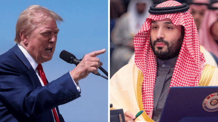 File Photo of US President Donald Trump (left) and Saudi Crown Prince Mohammed bin Salman | Reuters