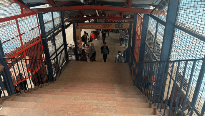 Platforms 14-15 at New Delhi railway station where stampede occurred during Maha Kumbh rush | Mrinalini Dhyani | ThePrint