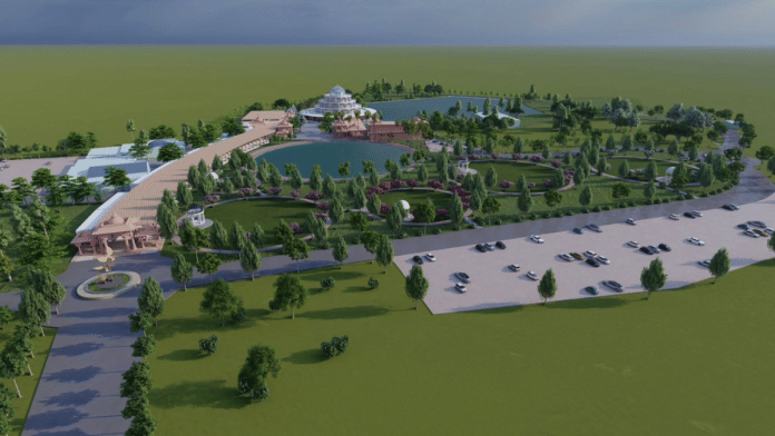 An artist impression of the proposed plan, which was presented by NBCC to the Chhattisgarh government, for the Mahamaya Devi temple at Ratanpur in Bilaspur district | By Special Arrangement