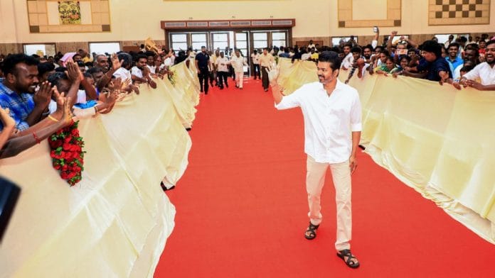 File photo of actor and founder of TVK Vijay | ANI