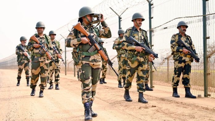 Representational image of Border Security Force (BSF) personnel keep vigil along the India-Bangladesh Border | ANI