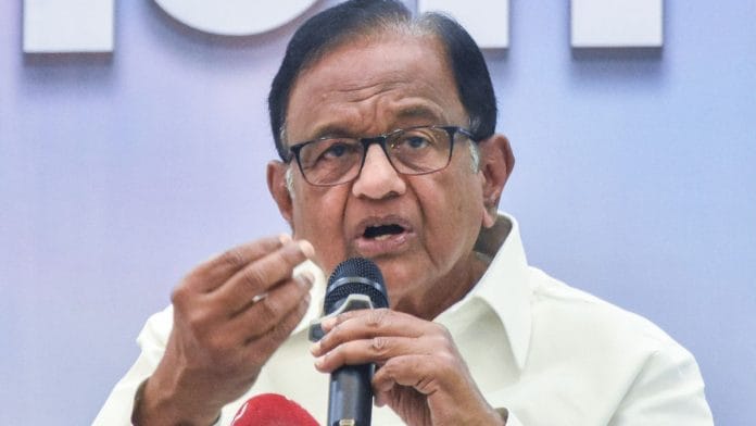 Congress leader P. Chidambaram | ANI file photo