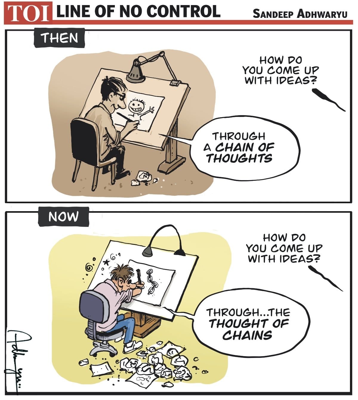 Sandeep Adhwaryu for The Times of India | X@CartoonistSan
