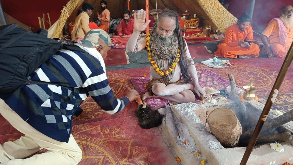 The renovation of the Kashi Vishwanath temple corridor and the construction of Ram Mandir were some of the happiest moments of Naga Sadhu Darshan Giri’s life. | Krishan Murari | ThePrint