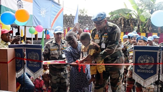 File photo of Indian army Peacekeepers in the Democratic Republic of Congo | ANI