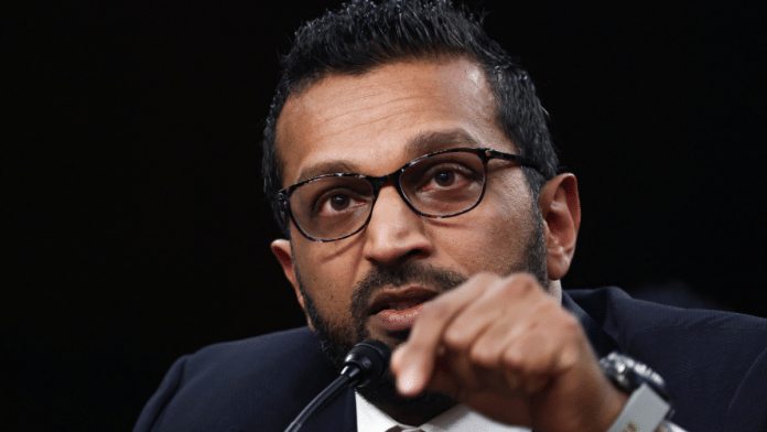 File photo of 9th FBI director Kash Patel | Reuters