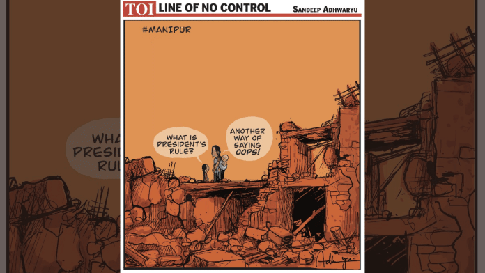 Sandeep Adhwaryu for the Times of India | X\@CartoonistSan