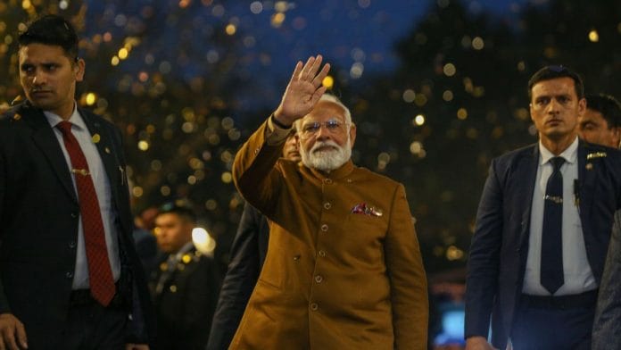 Prime Minister Narendra Modi after BJP's win in the Delhi election | Suraj Singh Bisht | ThePrint