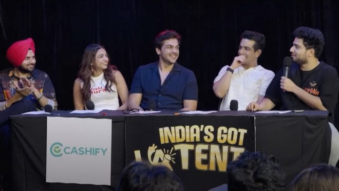 YouTuber Ranveer Allahbadia at comedian and YouTuber Samay Raina's show 'India's Got Latent'