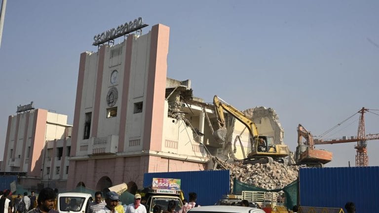 Another victim of redevelopment, Secunderabad railway station’s iconic facade bites the dust
