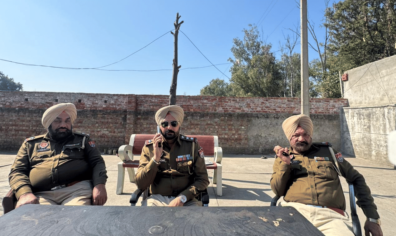 Cops at Rajasansi Police Station in Amritsar