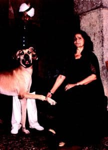 Begum Wilayat in Malcha Mahal, 1990s