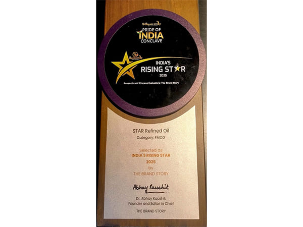 A Star on the Rise! STAR Refined Oil wins 'Rising Star of India' Award