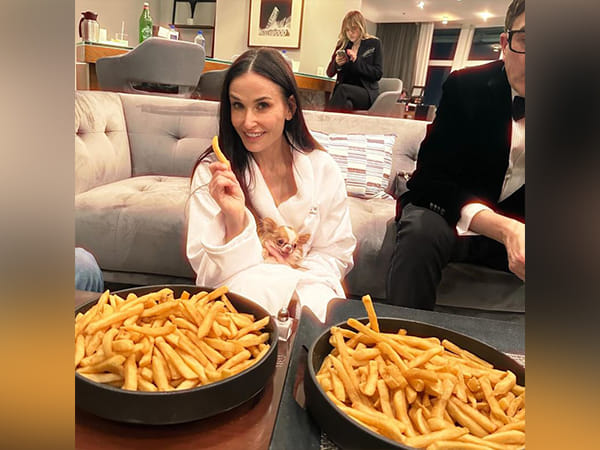 Demi Moore takes Oscars 2025 loss in stride, gorges on French fries