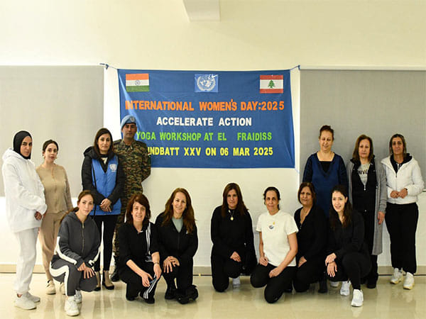 Indian Peacekeepers in Lebanon mark International Women's Day with Yoga session