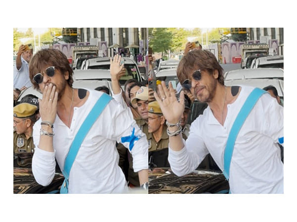 IIFA 2025: King Khan touches down in Pink City, greets fans with waves and kisses