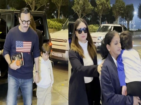 Kareena Kapoor , Saif Ali Khan jet set for vacation with Taimur and Jeh