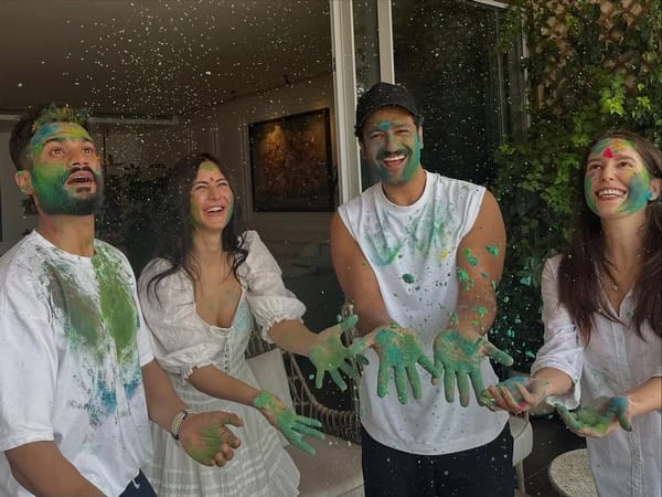 Katrina Kaif, Vicky Kaushal send Holi wishes as they celebrate with loved ones; check pics