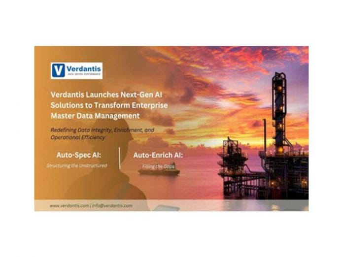 Verdantis Launches Next-Gen AI Solutions to Transform Enterprise Master Data Management