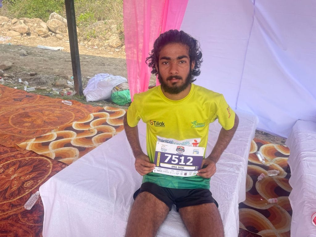 Amul Saini, 19, from Jhunjhunu, Rajasthan. Winner of the 75km Dehradun Ultra Run | Udit Hinduja | ThePrint