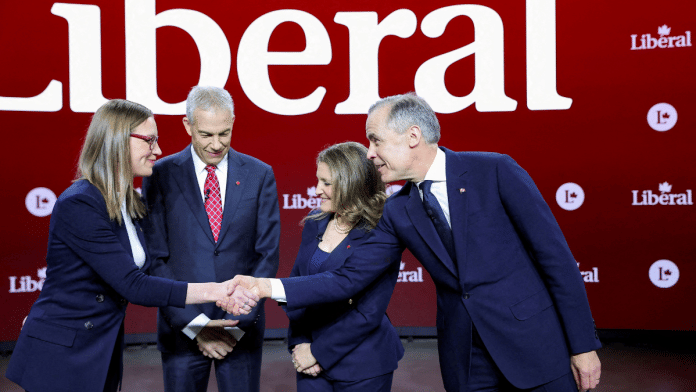 Canada's Liberal Party leadership candidates, Montreal, on 25 February 2025. | Evan Buhler | Reuters