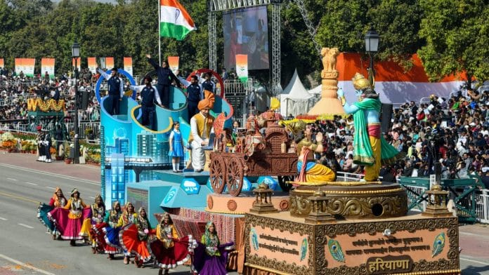 Haryana tableau during 76th Republic Day parade |Representational image | ANI