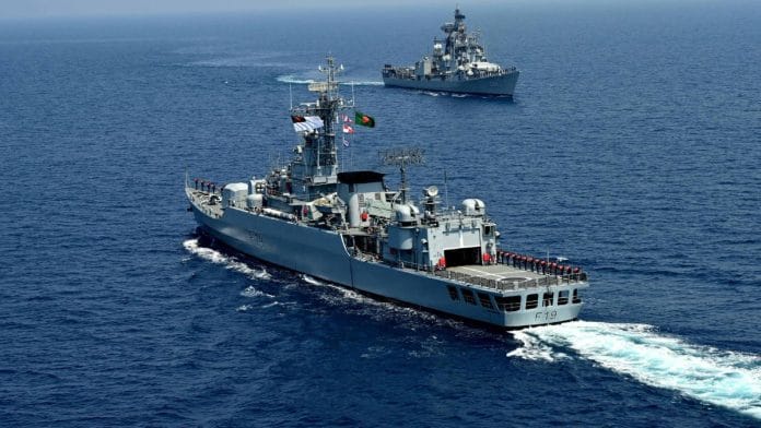 Indian and Bangladeshi naval forces conduct Joint exercises | Courtesy: PIB