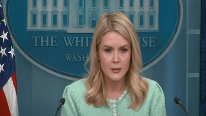 Karoline Leavitt at a Press conference | ANI