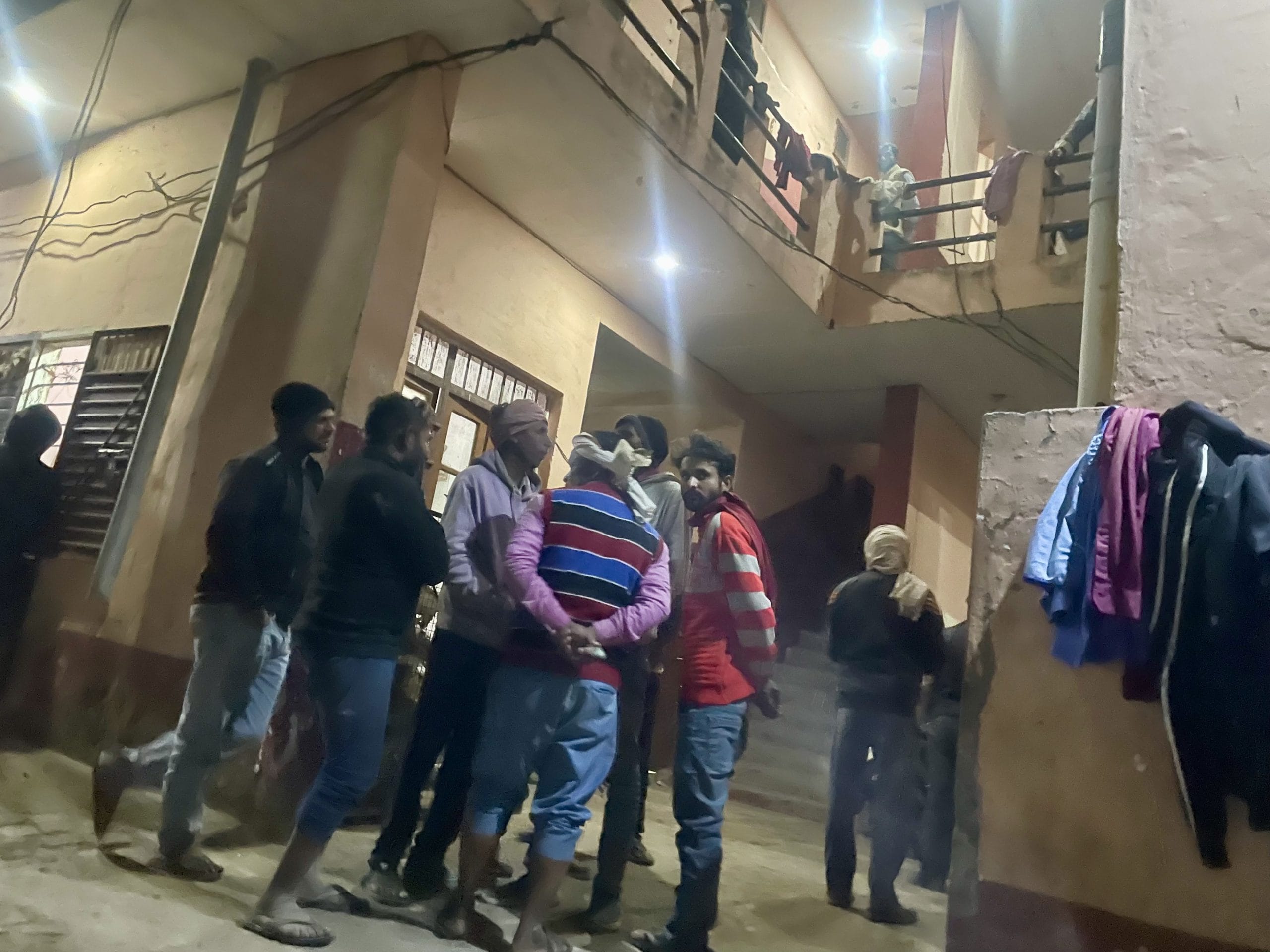 Migrant workers from Bettiah in Bihar, returning to their “hostel” style accommodation in Kharar | Photo: Sabah Gurmat