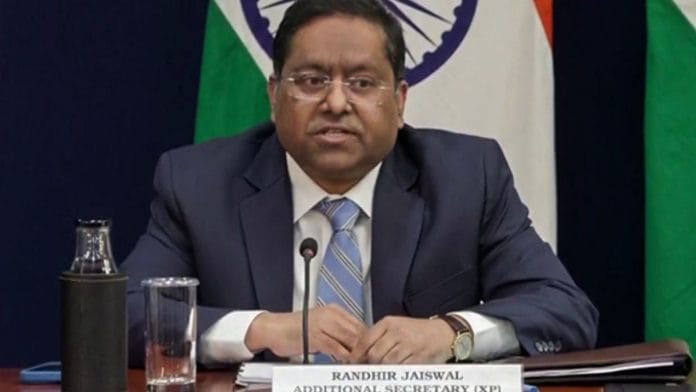 MEA spokesperson Randhir Jaiswal | ANI