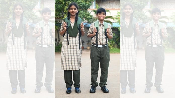 New uniforms for govt school students in Andhra Pradesh | X/@naralokesh