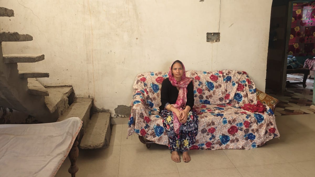 Sarabjit Kaur at her home in Dhol Kalan village | Mayank Kumar | ThePrint