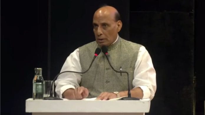 Defence Minister Rajnath Singh speaking at the Major Bob Khathing Memorial Event | Photo: X, @rajnathsingh
