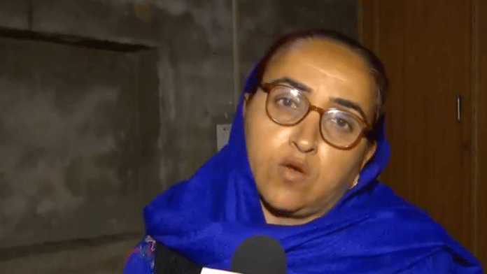 Himani Narwal's mother Savita | Screengrab | ANI