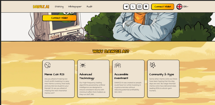 Dawgz AI website and the main reasons for its choice