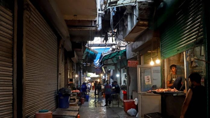 Meat shops partially shut during Navratri at INA market in Delhi in 2022 | Photo: ANI