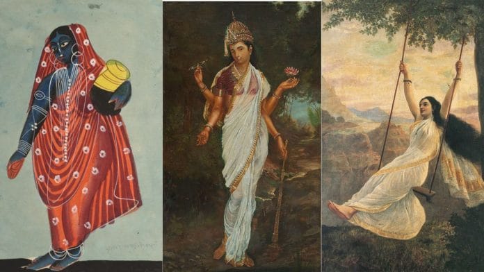 Mohini in the paintings of Raja Ravi Varma and MV Dhurandhar | Wikimedia Commons