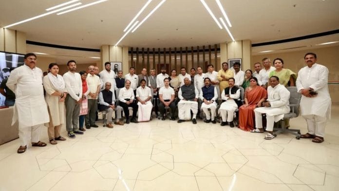 Delegation of West Bengal Congress leaders meeting party's central leadership in New Delhi on 19 March, 2025 | X @INCWestBengal