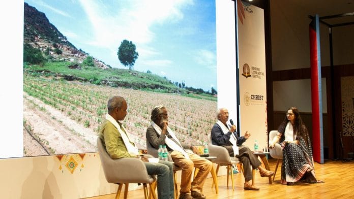 The Stones and Shadows session at the third edition of the History Literature Festival held at Christ University, Bengaluru | Photo credit: History Literature Festival