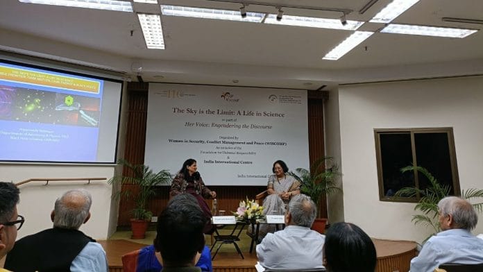 Priyamvada Natarajan in discussion with Pratibha Jolly | Akanksha Mishra, ThePrint