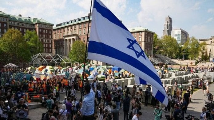 2024 protests on Columbia University campus over Palestinians in Gaza | Photo/Reuters