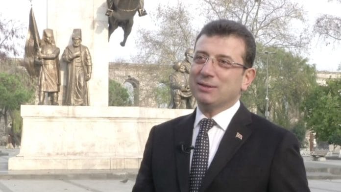 Ekrem İmamoğlu during an interview about the 2019 Turkish local elections | By VOA - Tan Çetin, 