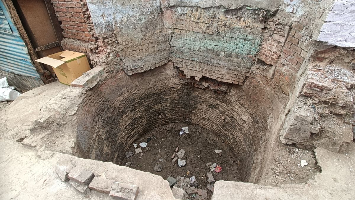 One of the 14 wells traced near Sambhal's Jama Masjid with the help of ASI | Photo: Krishan Murari/ThePrint