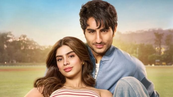 A poster of Nadaniyaan with Khushi Kapoor, Ibrahim Ali Khan | Via X