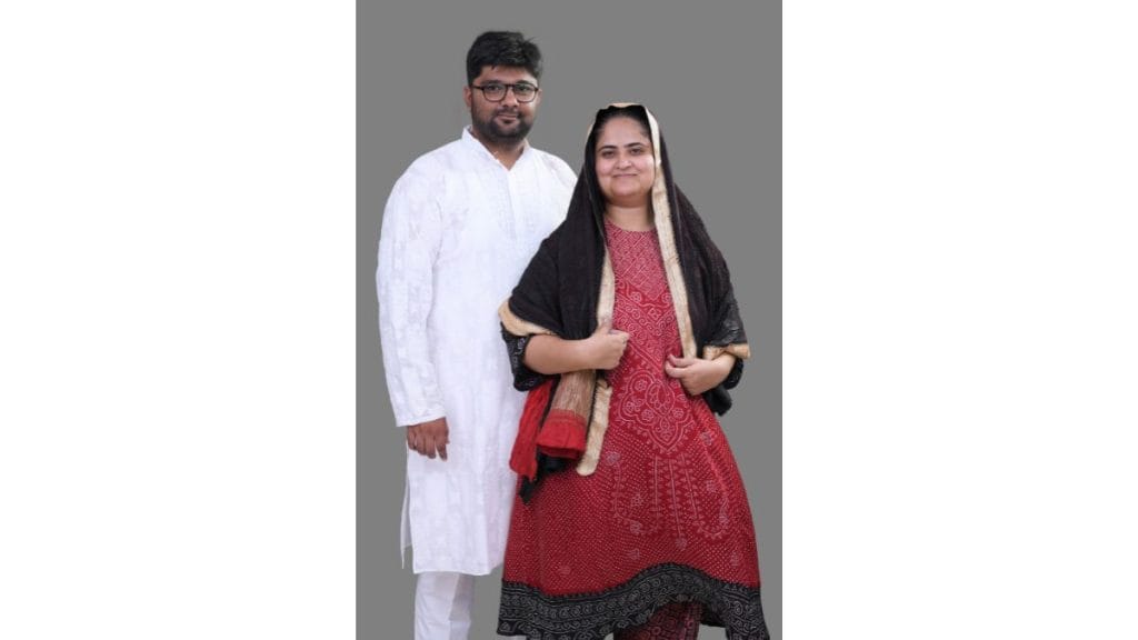 Zakiya and Adil attended Frater’s design batch of 2013. It’s where they met and fell in love. | By special arrangement