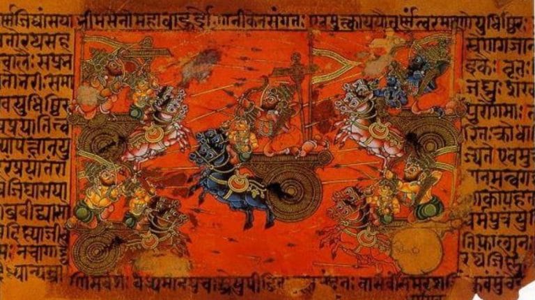 Why the Bhagavad Gita is set on a battlefield—it has nothing to do with violence