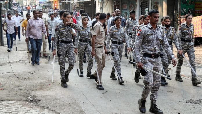 Paramilitary personnel keep vigil after the Nagpur violence | ANI