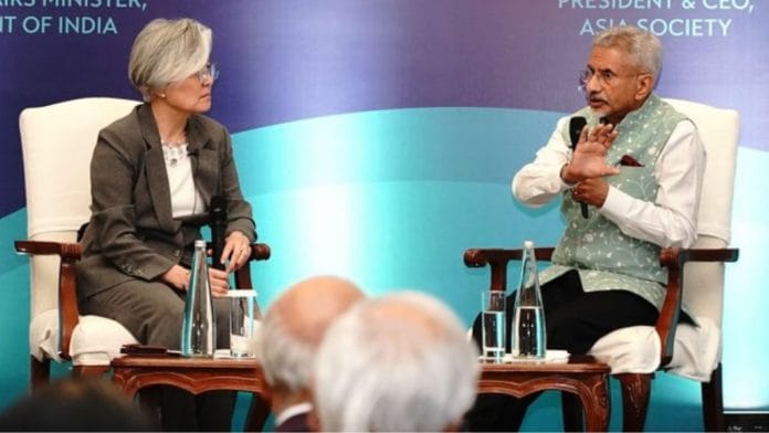 India’s External Affairs Minister S. Jaishankar speaking at an event organised by the Asia Society Policy Institute (ASPI) and the Asia Society India Centre | X, @DrSJaishankar