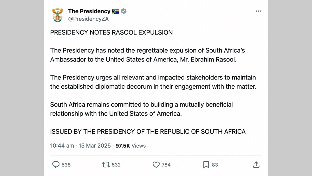 S Rasool 'Race-baiting Trump hater', US expels South Africa's ambassador Ebrahim ...