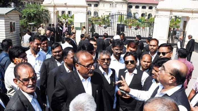 The Allahabad High Court Bar Association began an indefinite strike Tuesday against the proposed transfer of Justice Yashwant Varma back to Allahabad | ANI